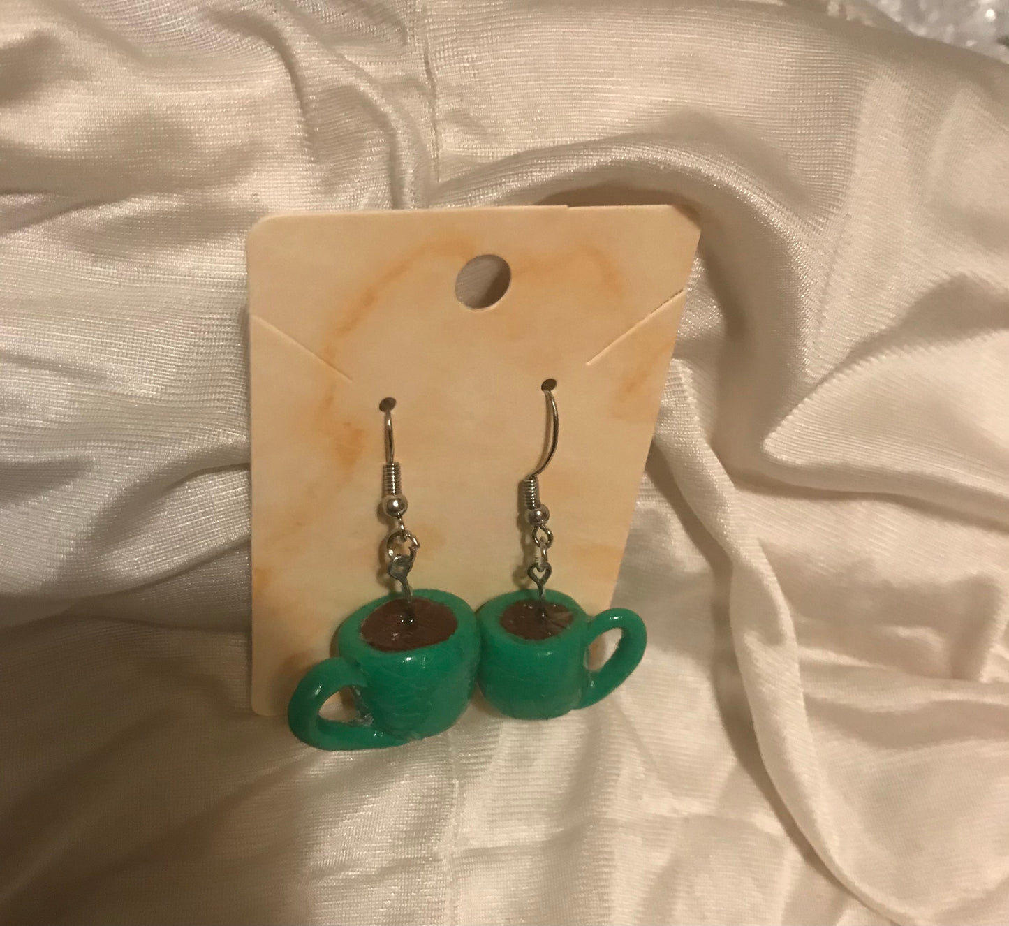 coffee mug earrings