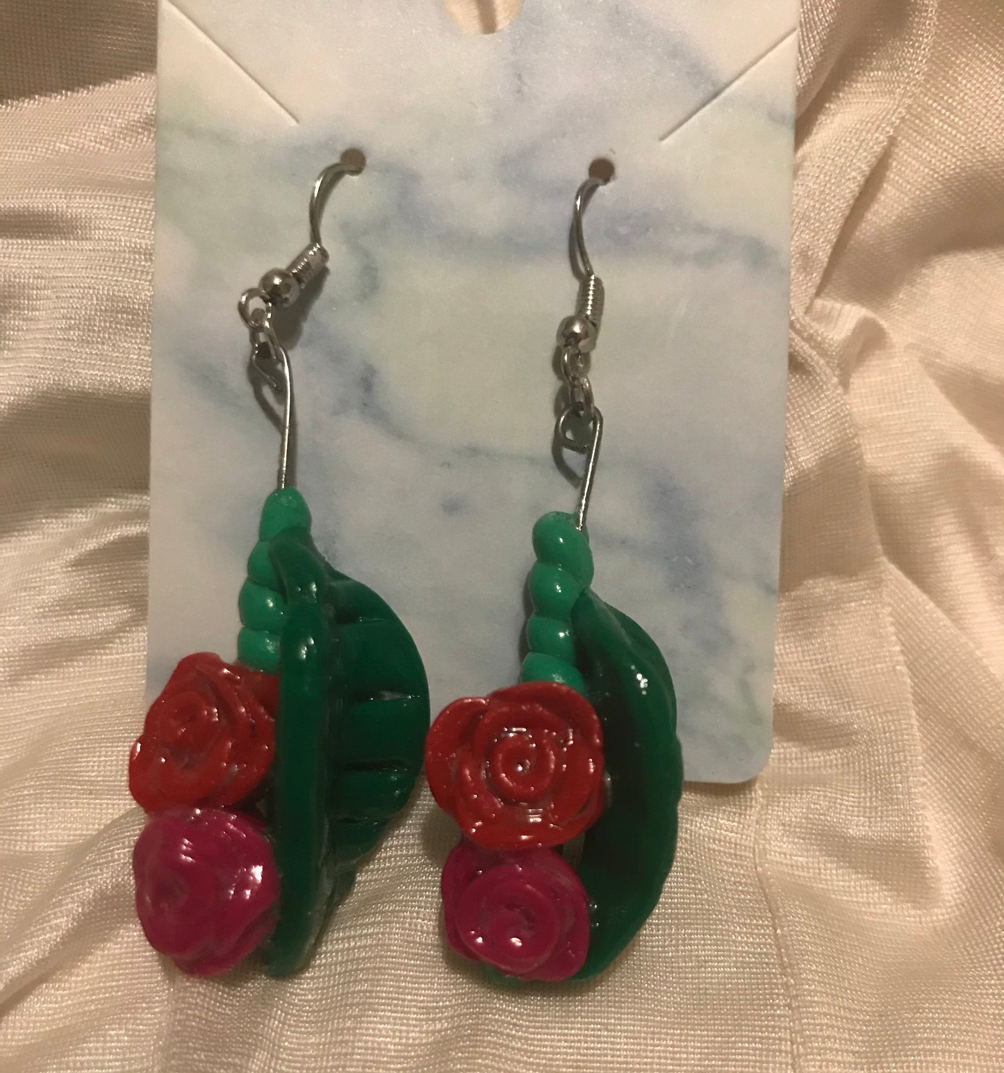 rose earrings