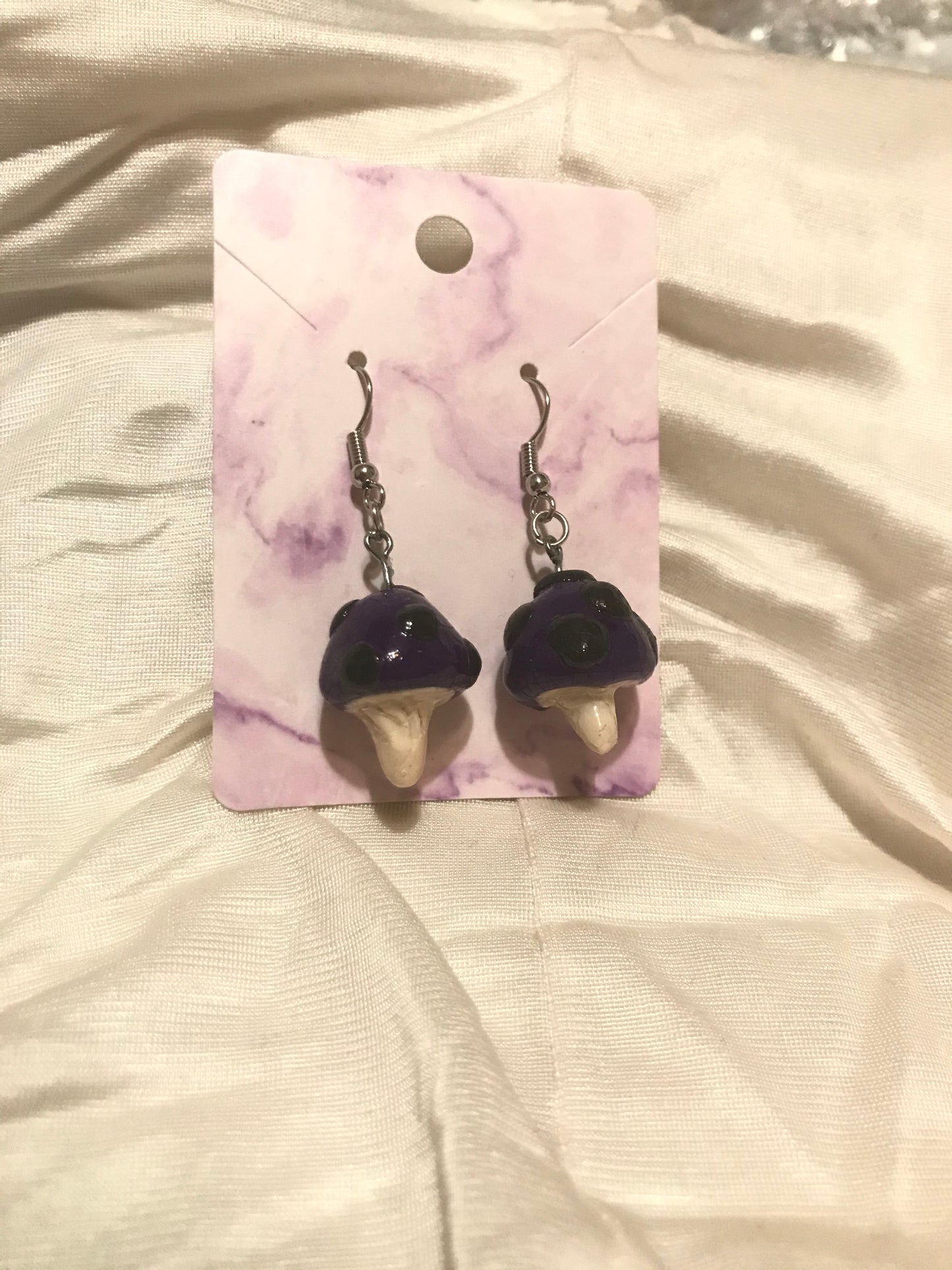 mushroom earrings