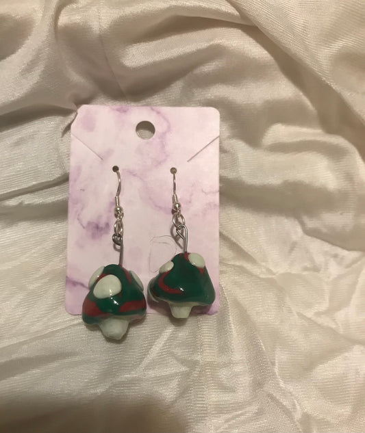 mushroom earrings