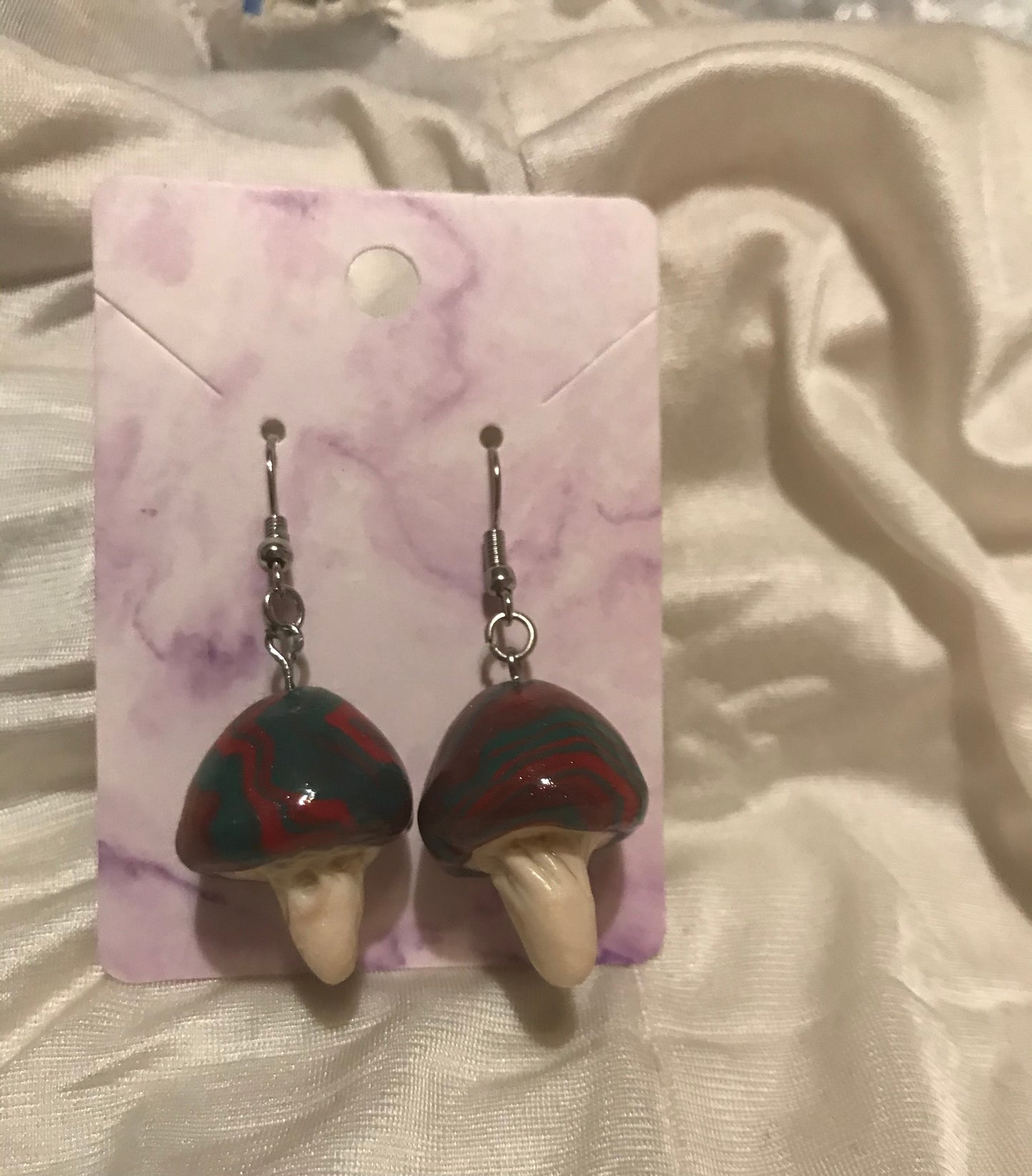 mushroom earrings