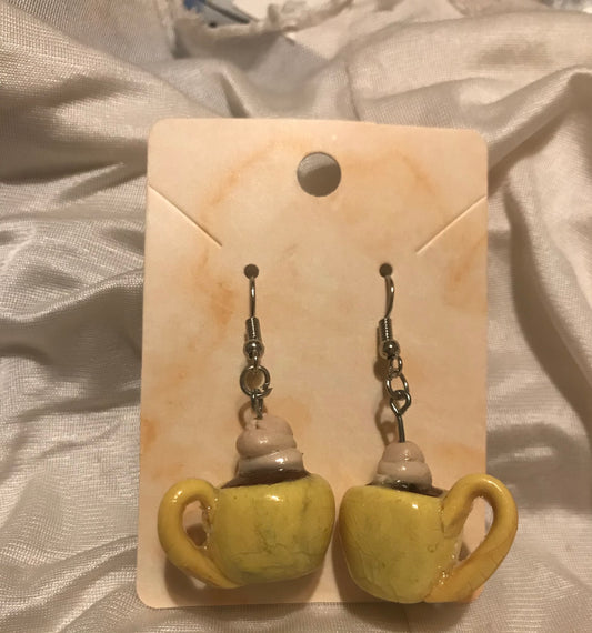 coffee mug earrings