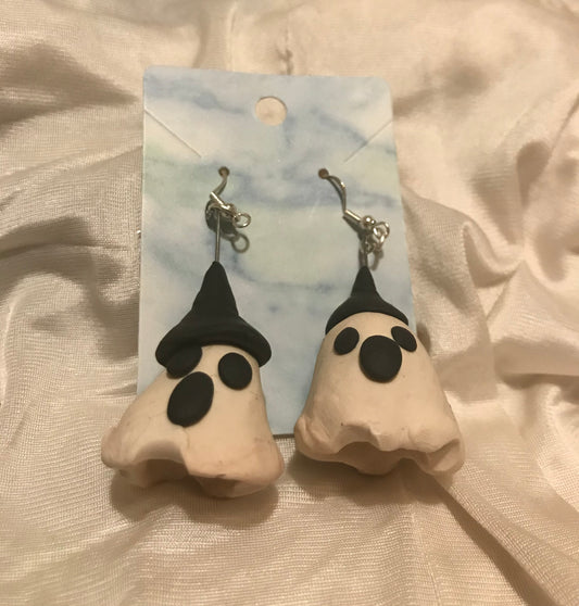 ghost/ witch ghost handmade earrings